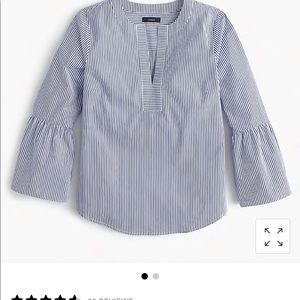 Jcrew bell sleeve stripe top